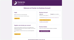 Desktop Screenshot of businessaccount.premierinn.com